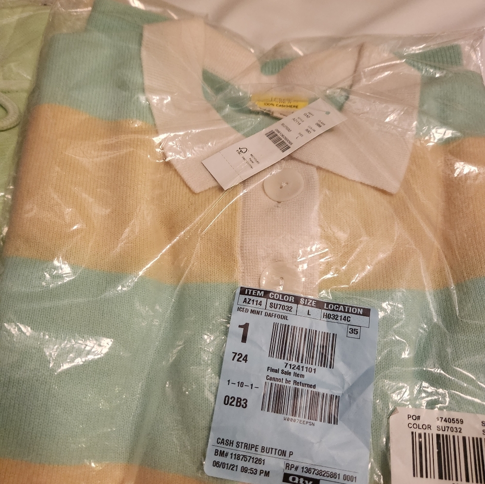 Cashmere rugby sweater